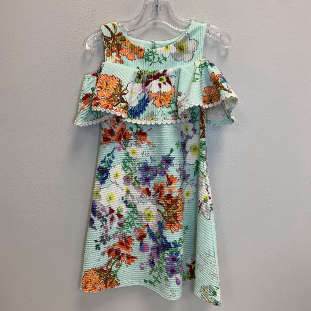 3T: Floral Cold Shoulder Dress