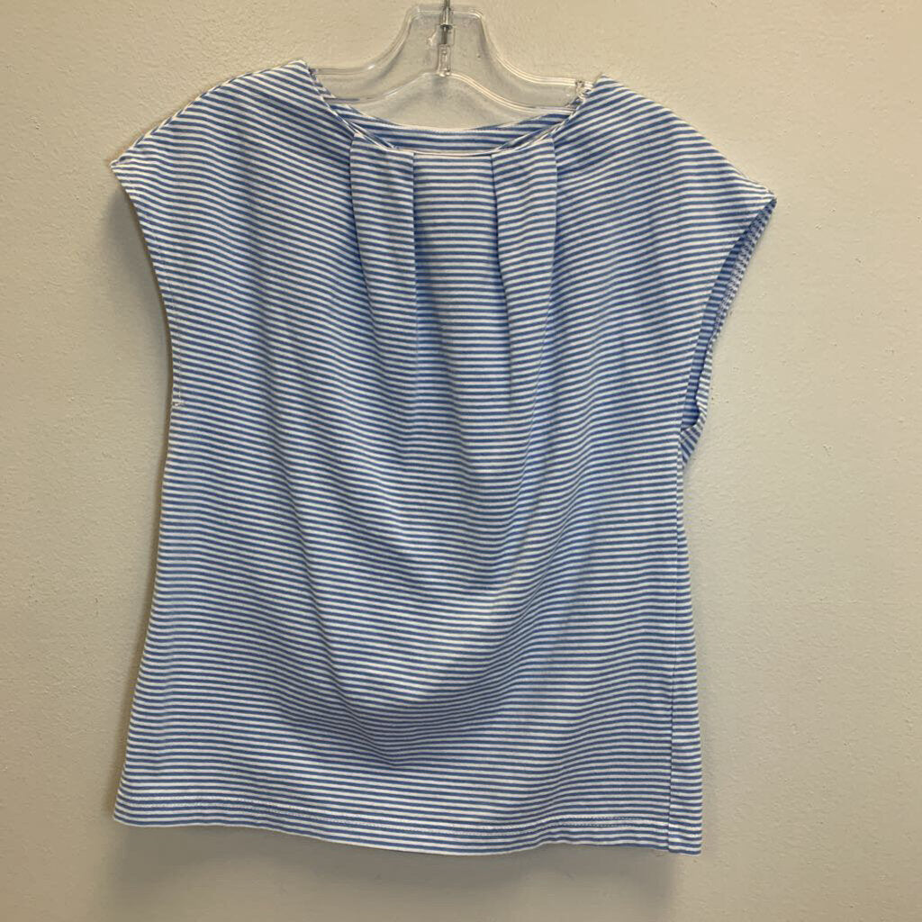 10: Striped Pleated Top