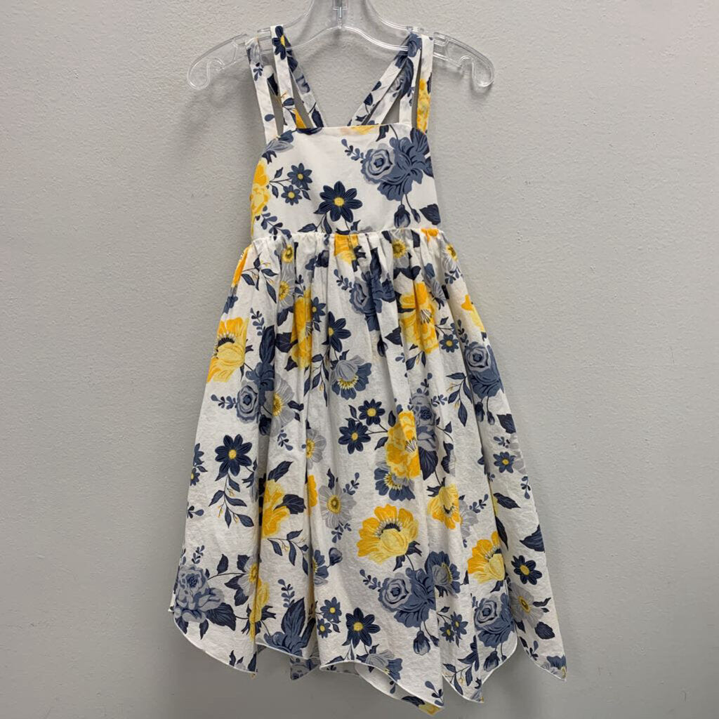 5T: Floral Handkerchief Lined Sun Dress