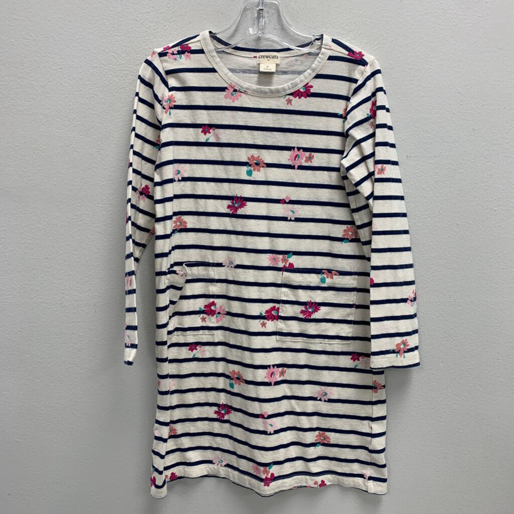 6: Striped and Floral Pocket T-Shirt Dress