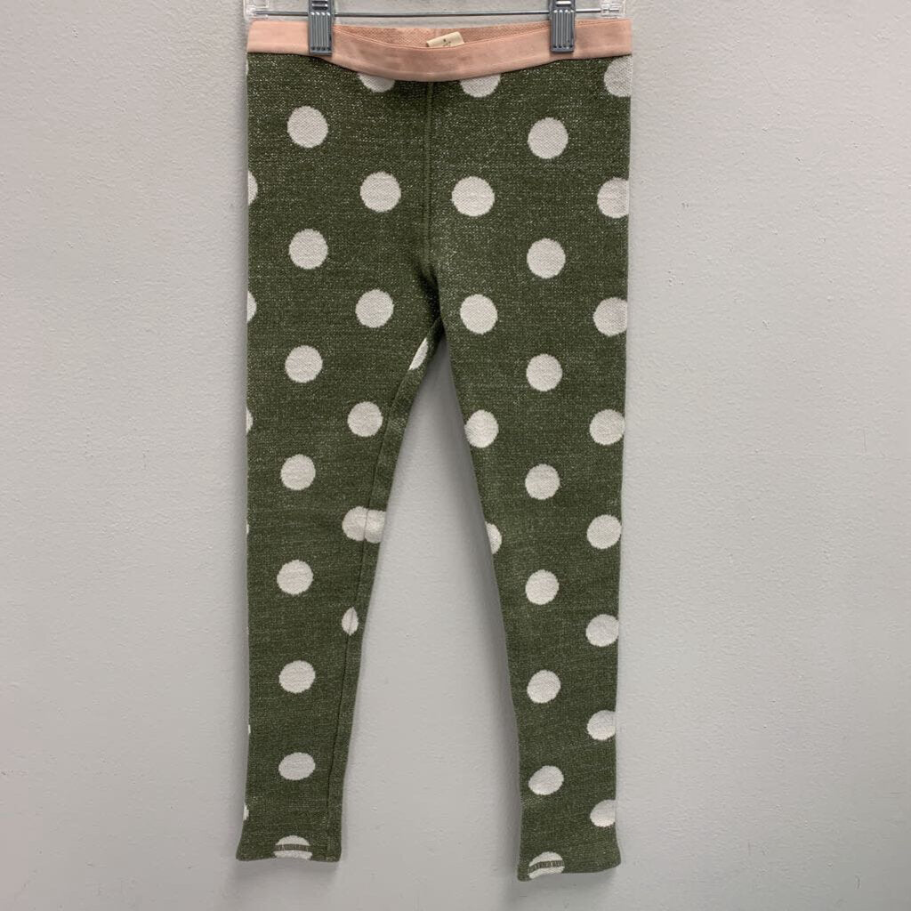 8: Polka Dot Silver Thread Knit Leggings