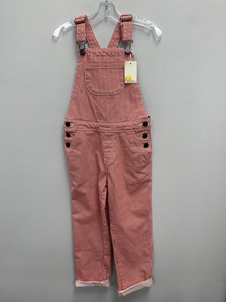 7Y: Pinstripe Overalls NWT