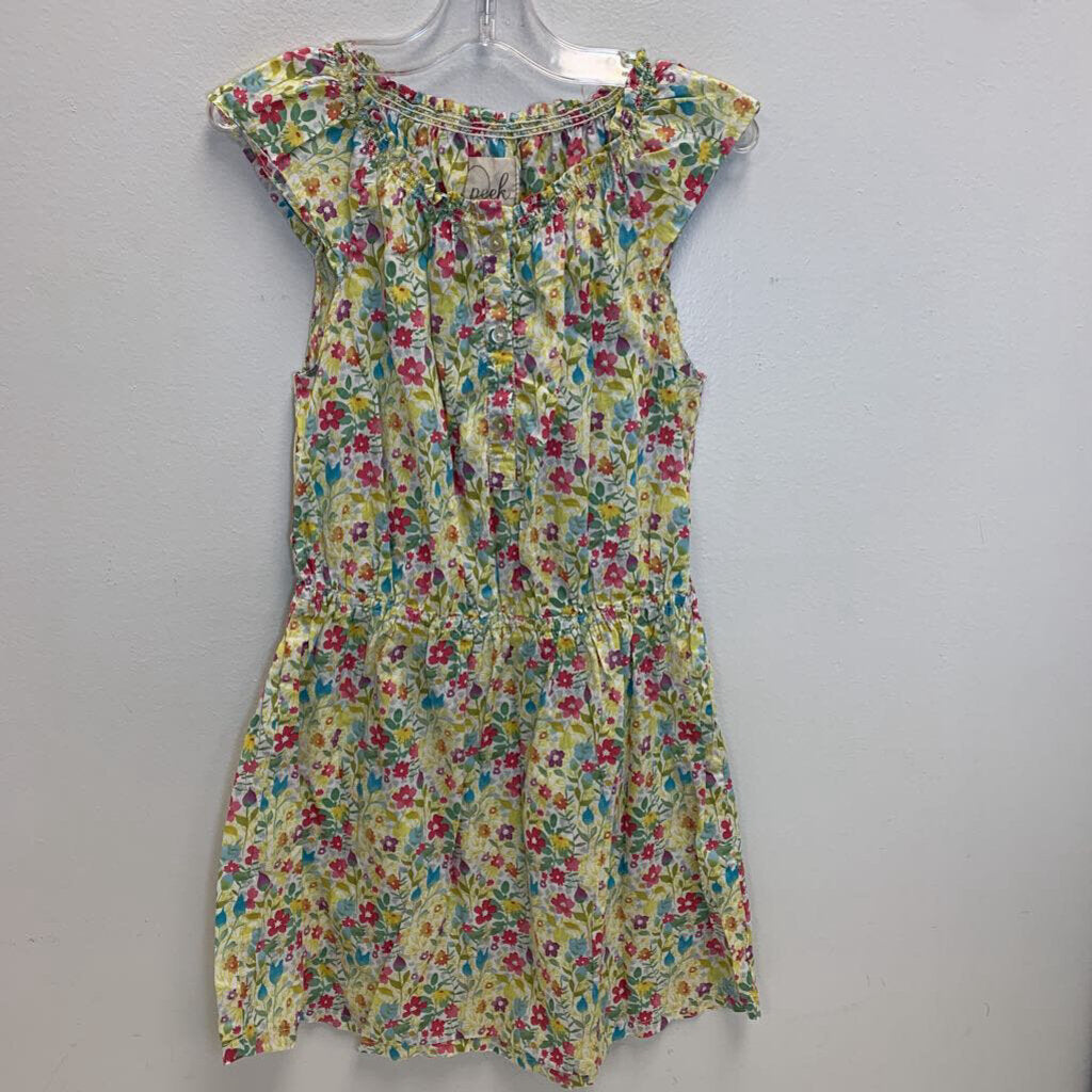 10: Floral Cotton Dress w/Elastic Waist