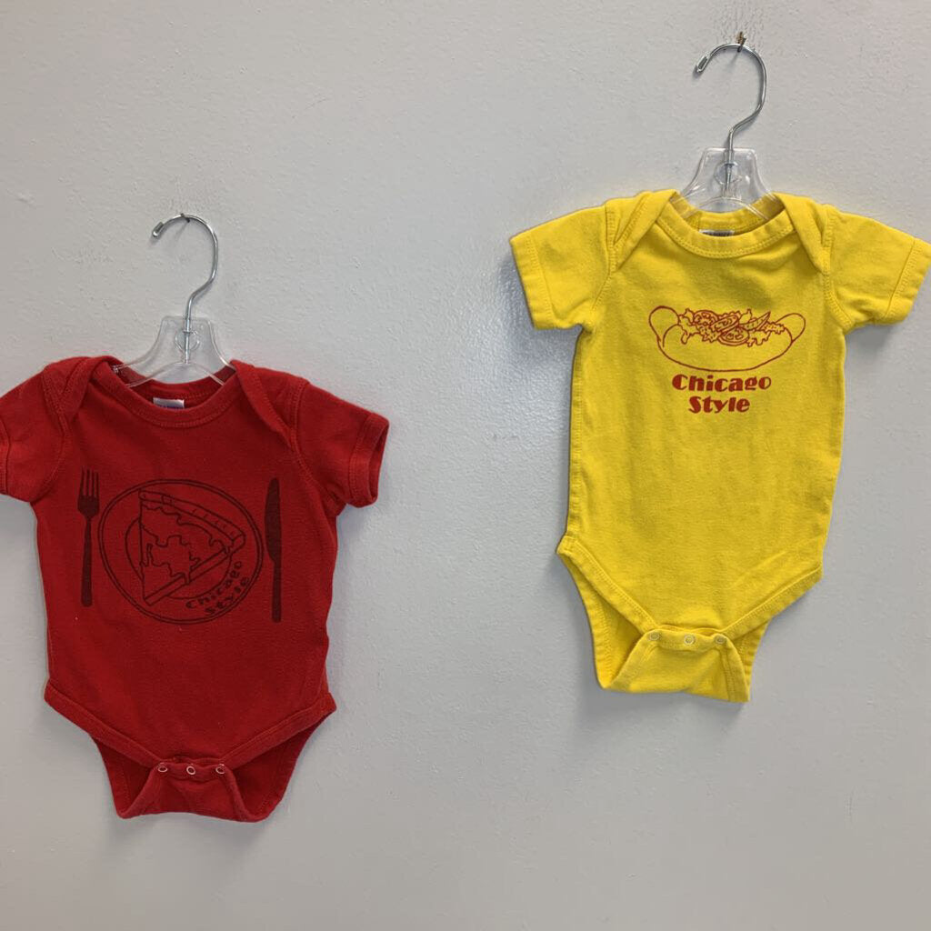 12M: Chicago Style Onesies 2 Pack