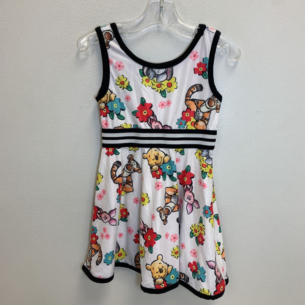 3T: Winnie The Pooh Print Ultra Soft Sleeveless Dress