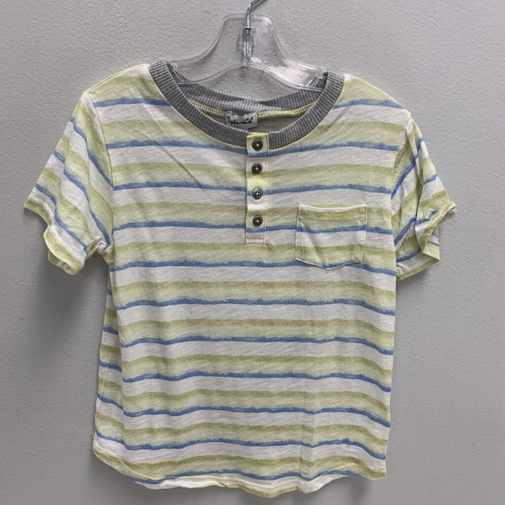 7: Striped Henley T-Shirt