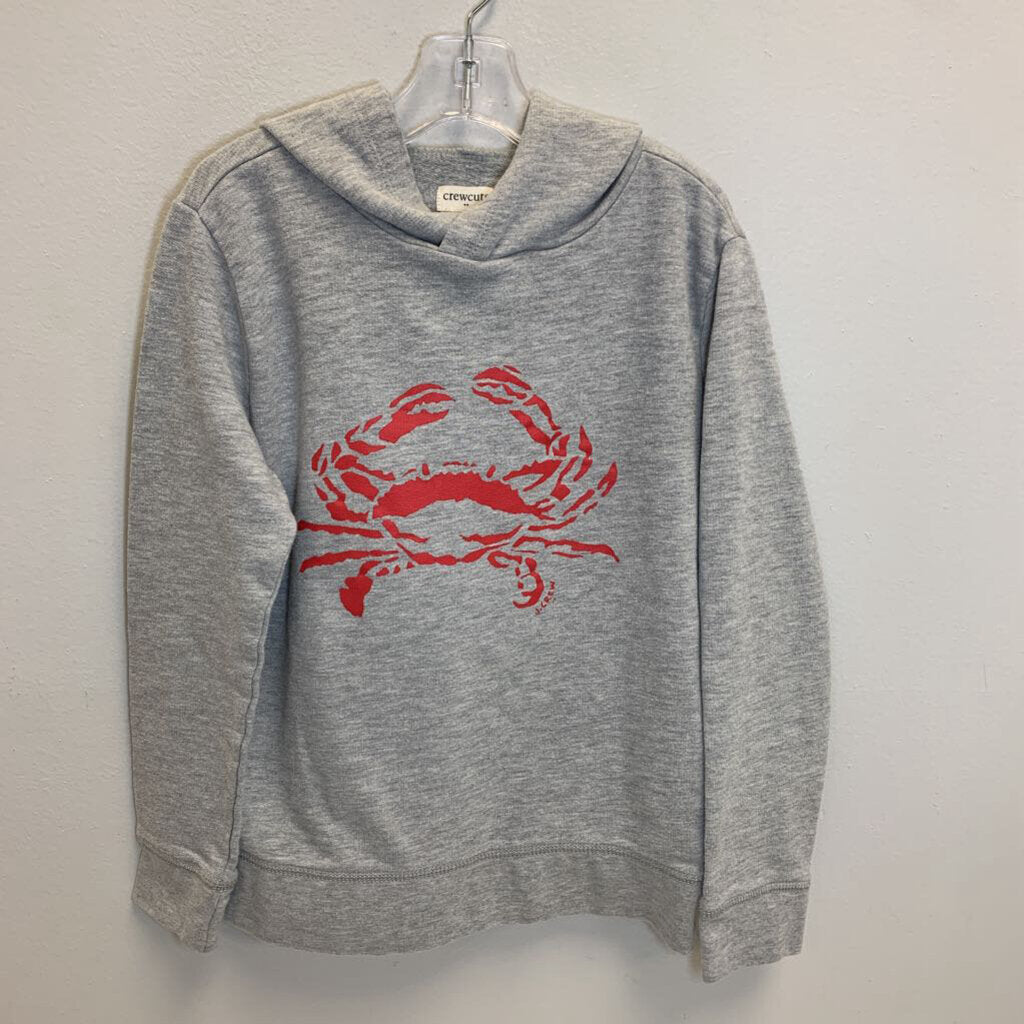 8-9: Crab Graphic Hooded Sweatshirt