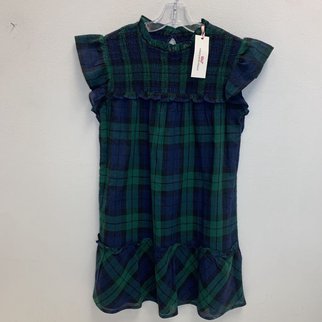 10: Plaid Smocked Dress NWT