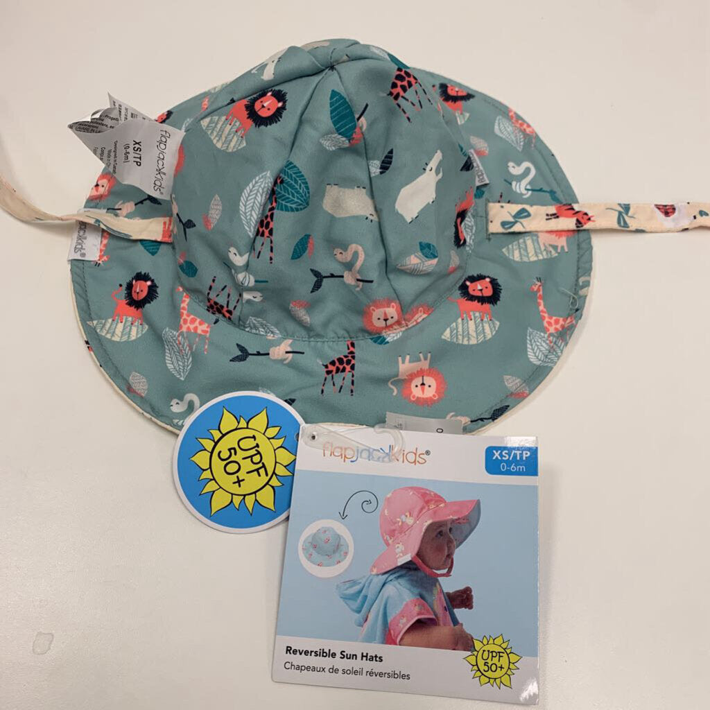 0-6M: Reversible Sun Hat NWT (Size XS)