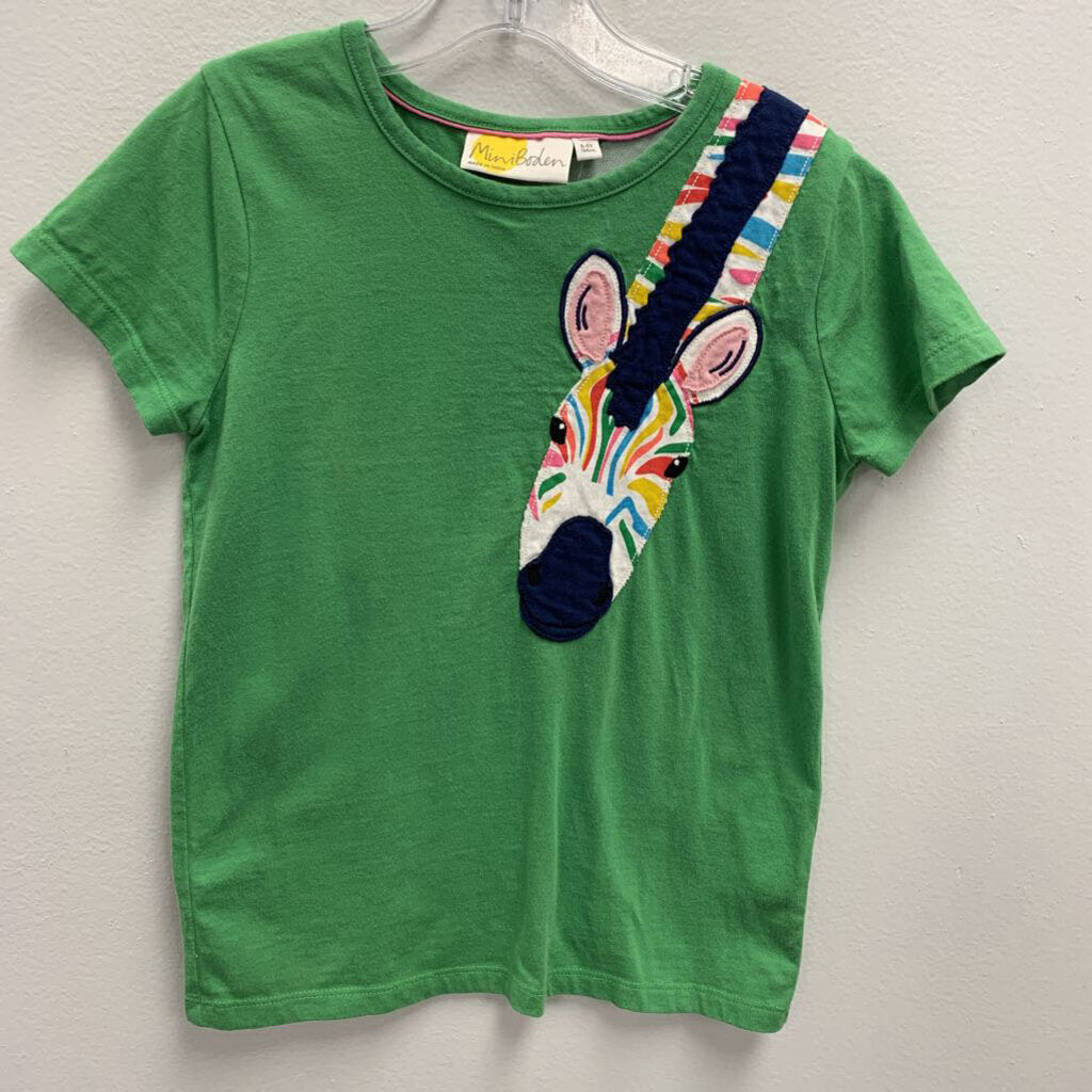 8-9Y: Zebra Applique Short Sleeve T-shirt