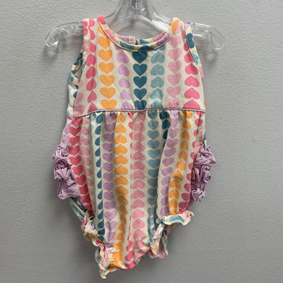 3-6M: Heart Bubble Romper