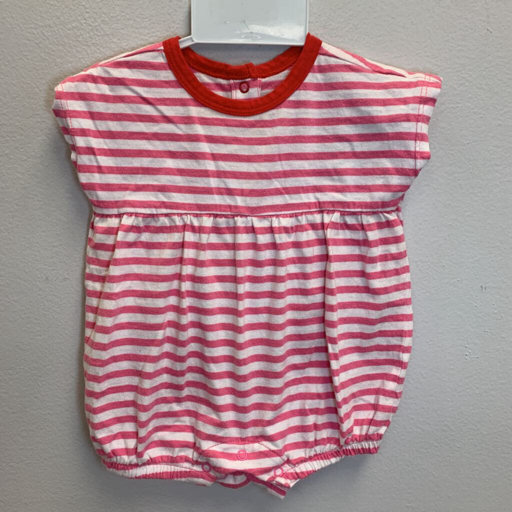 0-3M: Striped Bubble Romper