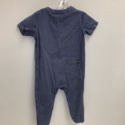 12-18M: Buttoned Striped Romper