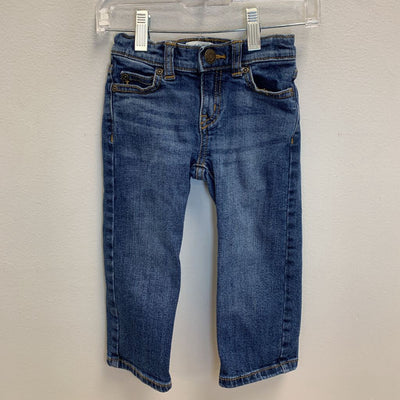 2T: Straight Leg Denim w/ Adjustable Waist