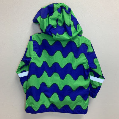 18M: Zig Zag Print Rain Jacket