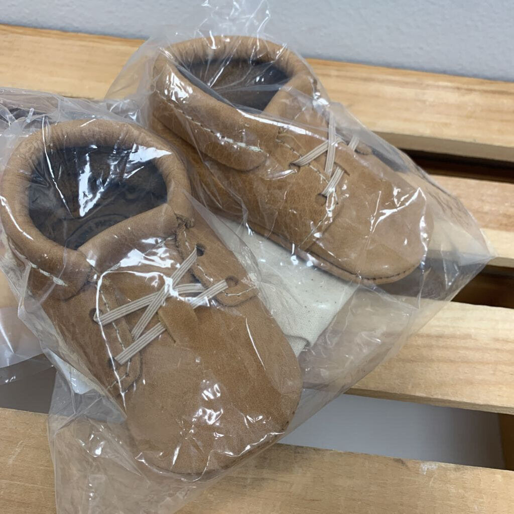 3: Cedar Oxford Leather Baby Shoe (NIB)