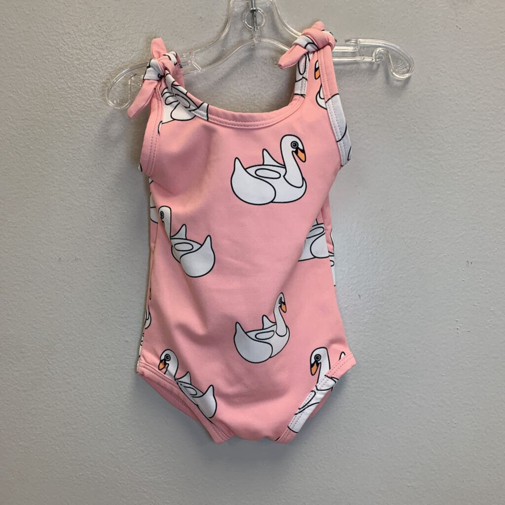 6-9M: Swan Floatie Swimsuit