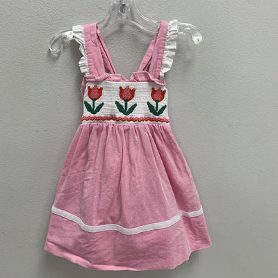 6-12M: Smocked Tulip Dress w/ Adjustable Straps