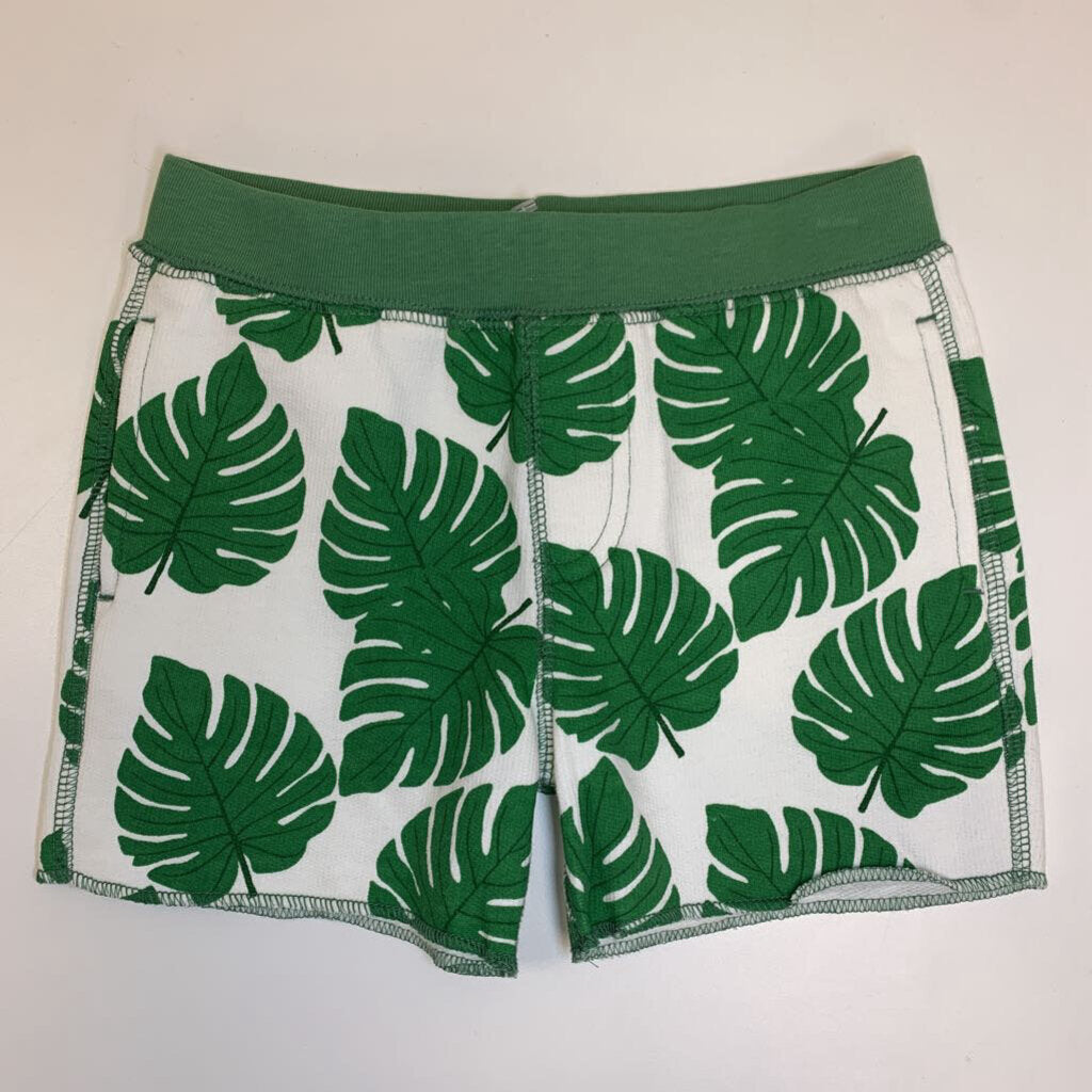 6-7: Palm Leaves Print Pull-on Shorts