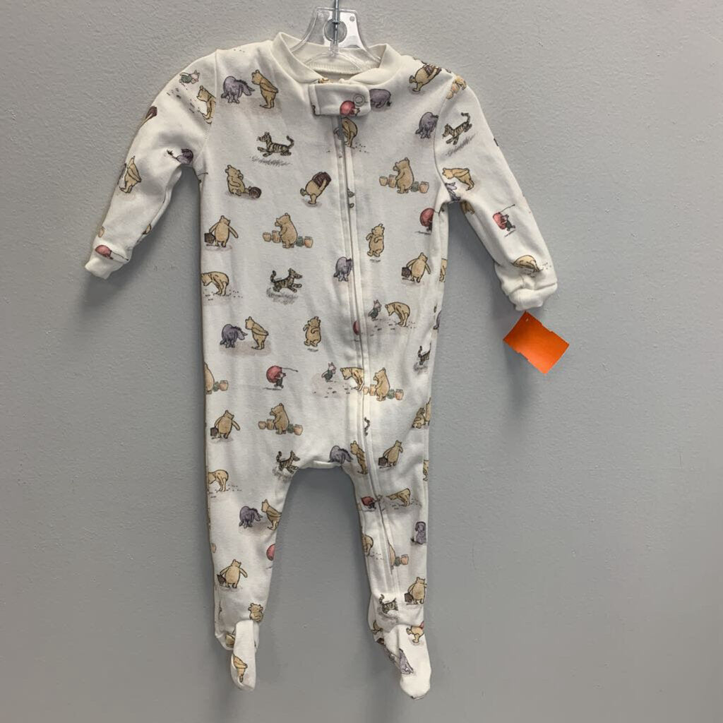 6-9M: Disney Winnie the Pooh Print Footed Sleeper