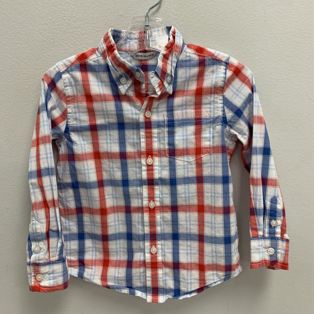 2T: Plaid Collared Shirt