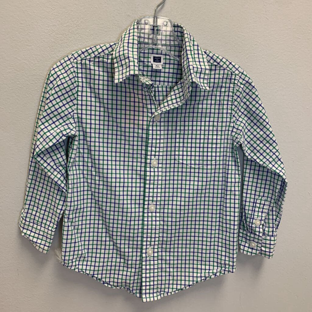 2T: Plaid Collared Shirt