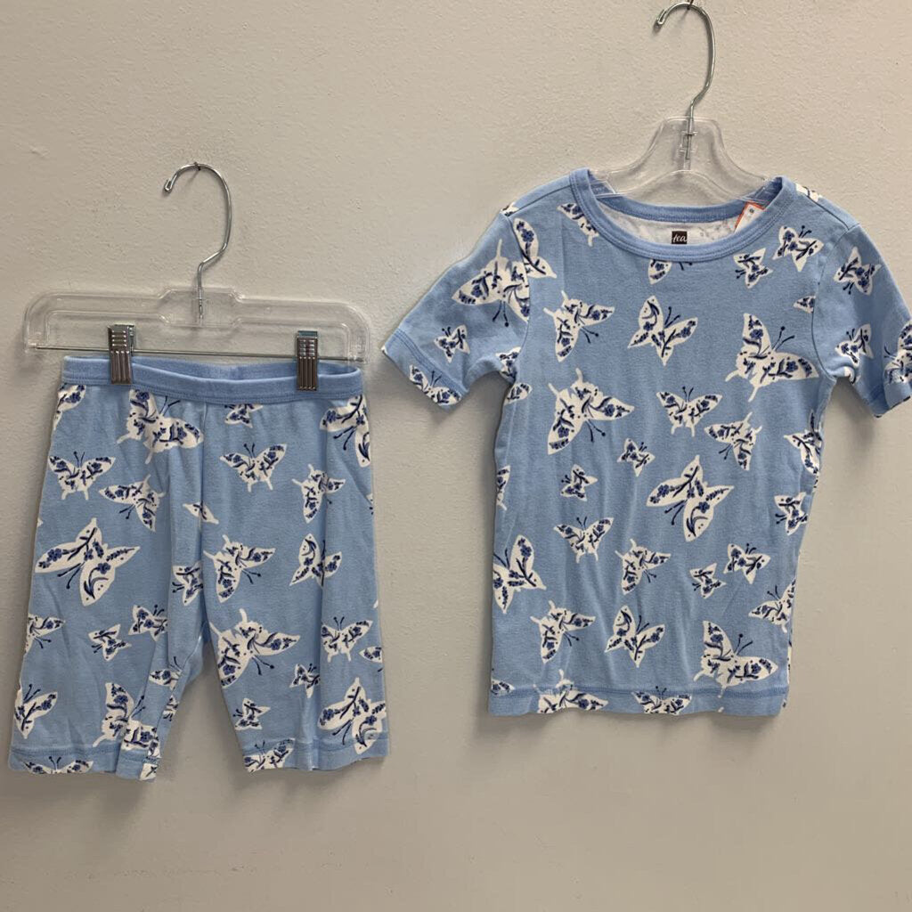 8: Butterflies Print Shortie Pajama Set