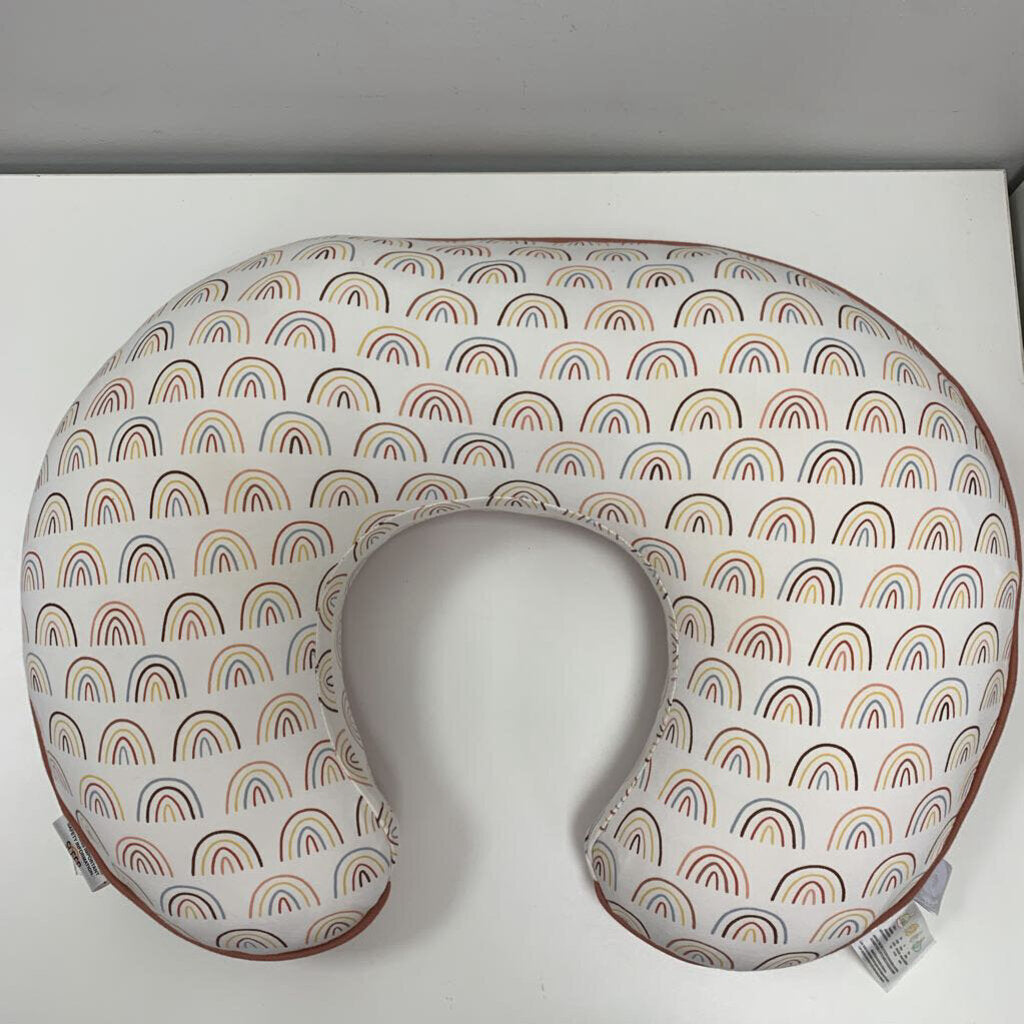 Nursing Pillow w / Cotton Jersey Cover - Spice Rainbows