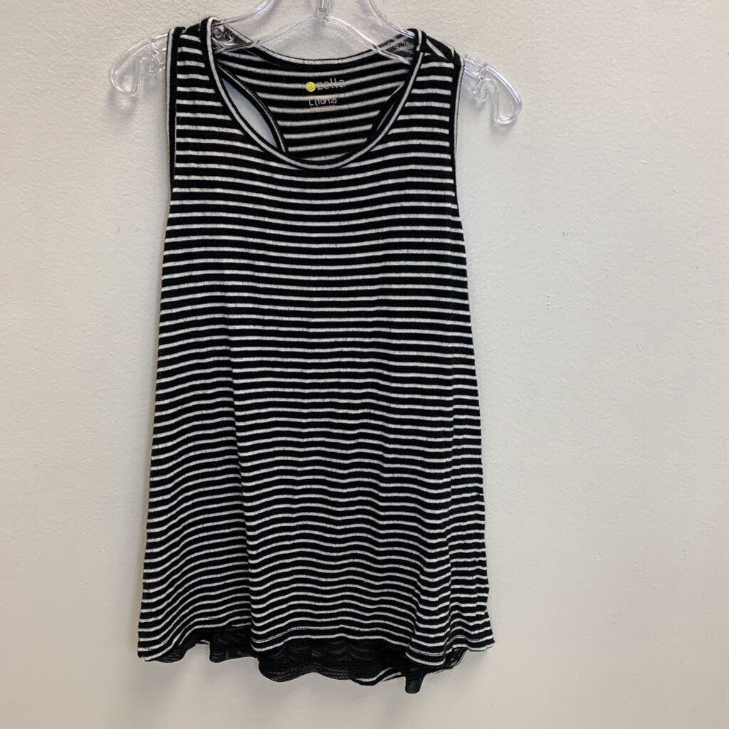 10-12: Striped Racer Back Tank Top