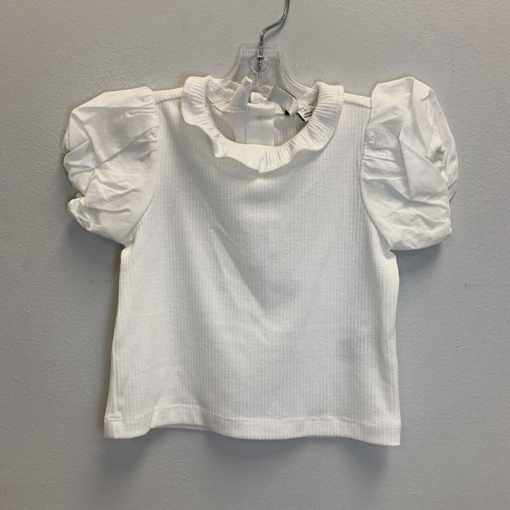 3: Ribbed Puff Sleeve Top
