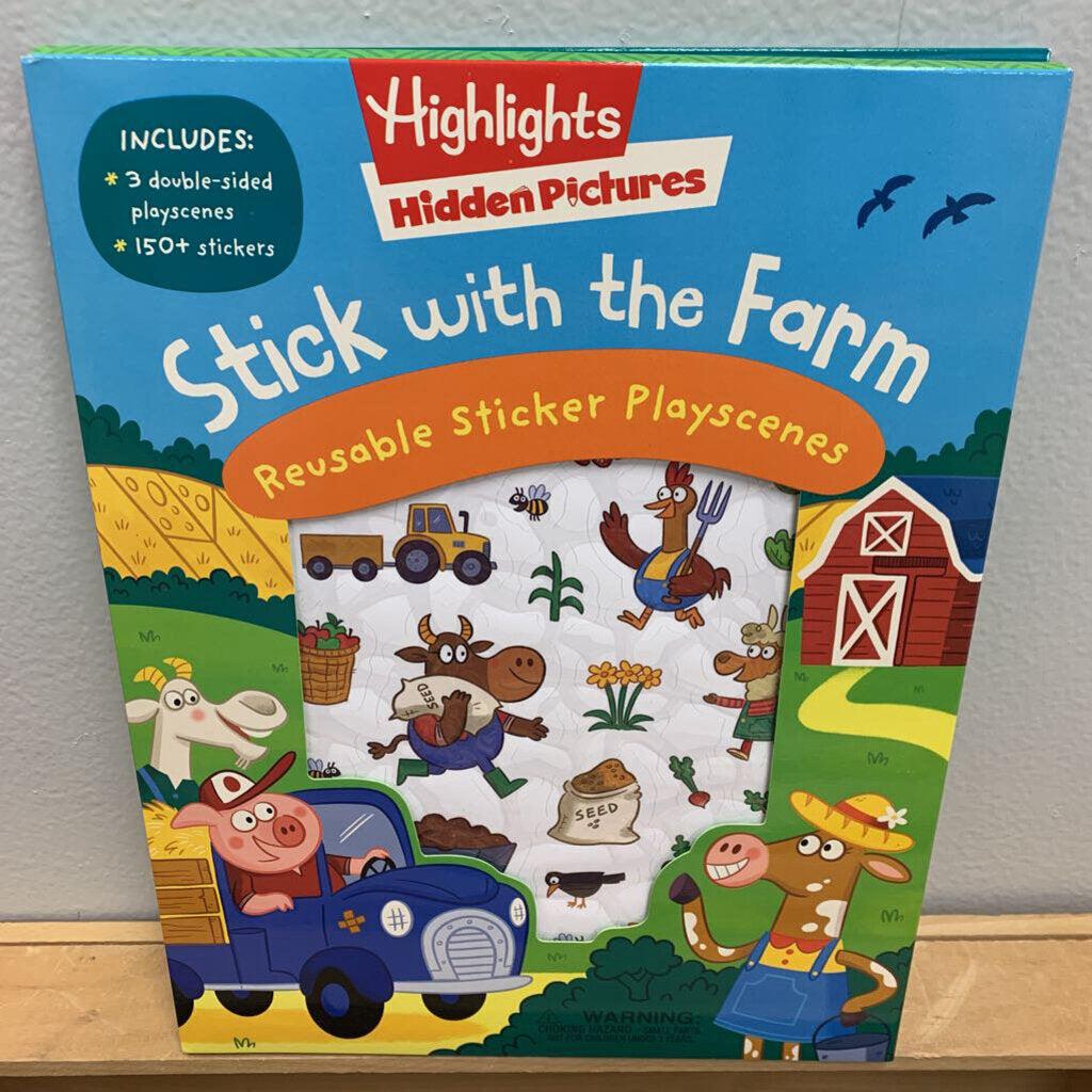 Stick with the Farm Hidden Pictures Reusable Sticker Playscenes