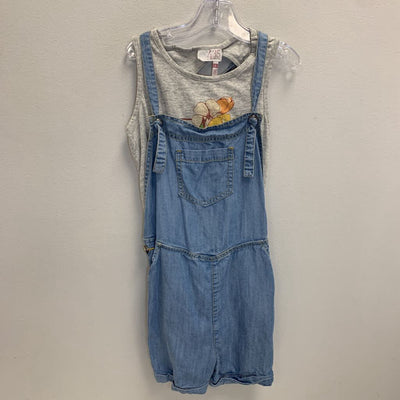 8: 435 Chambray Overalls + Floral Tank