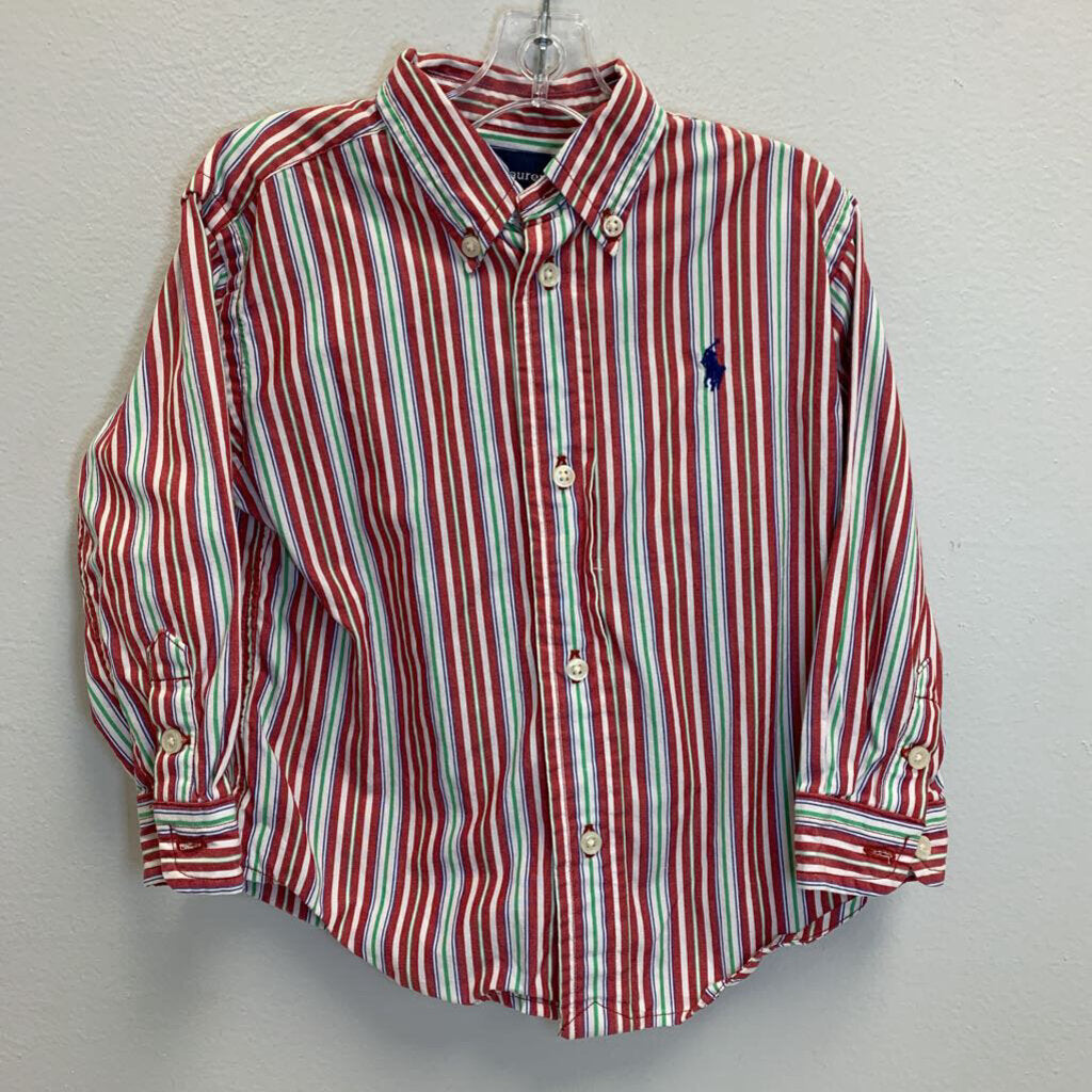 24M: Striped Collared Shirt