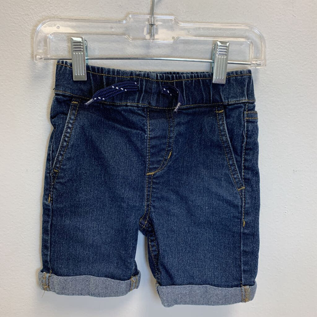 2T: Drawstring Rolled Bermuda Shorts