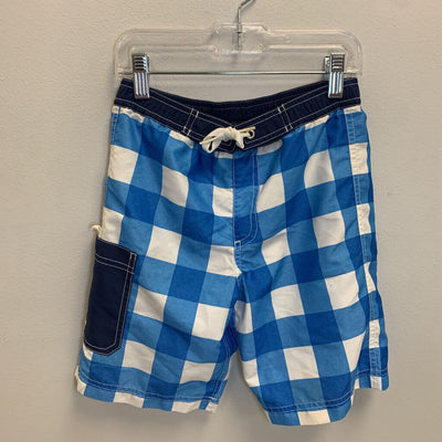 5: Checkered Swim Trunks