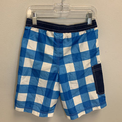 5: Checkered Swim Trunks