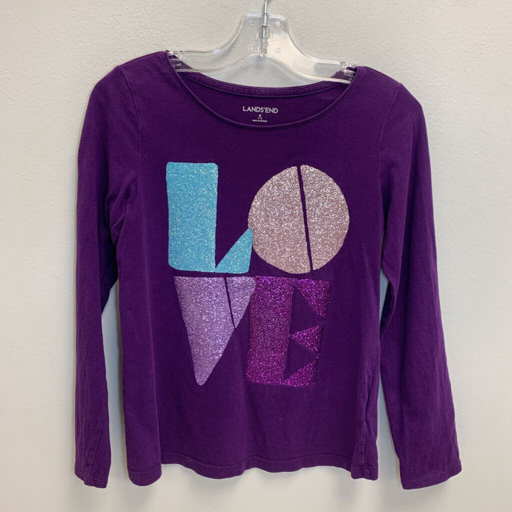 7-8: LOVE Glitter Long Sleeve T-shirt