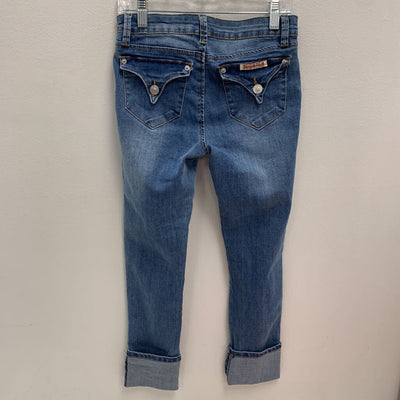 14: Skinny Roll Crop Stretch Denim NWT