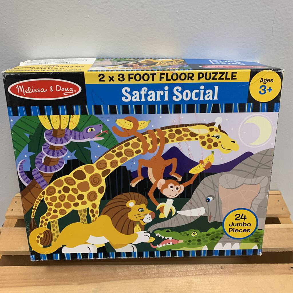 24 piece floor puzzle - Safari Social