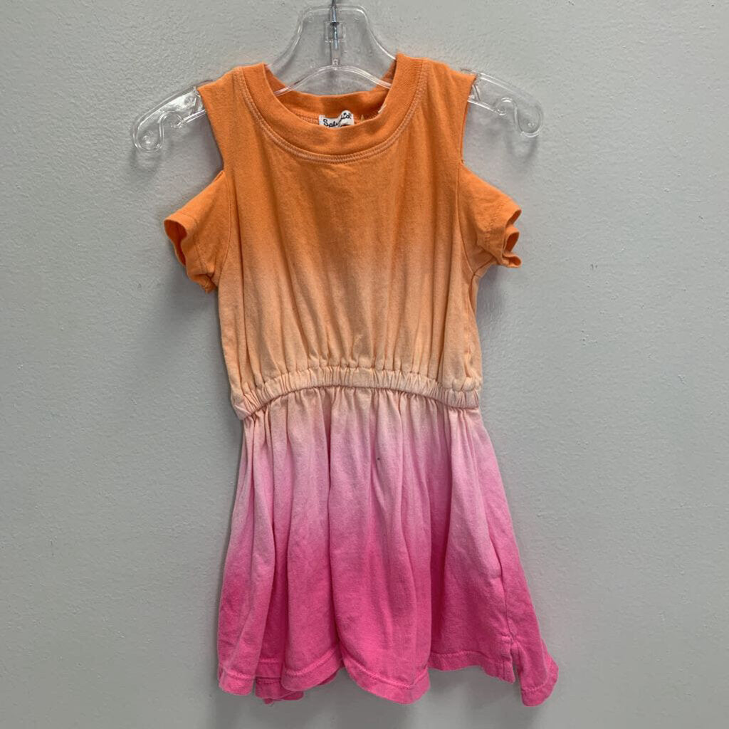 2T: Tie Dye Cold Shoulder Dress AS IS
