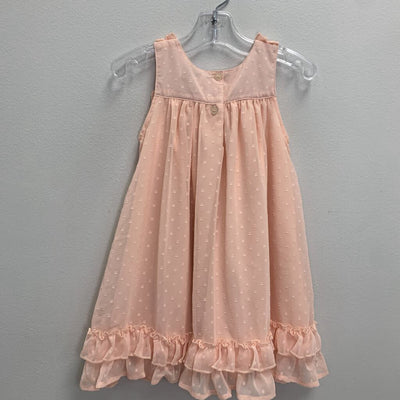 3T: Swiss Dot A-Line Tiered Ruffle Dress