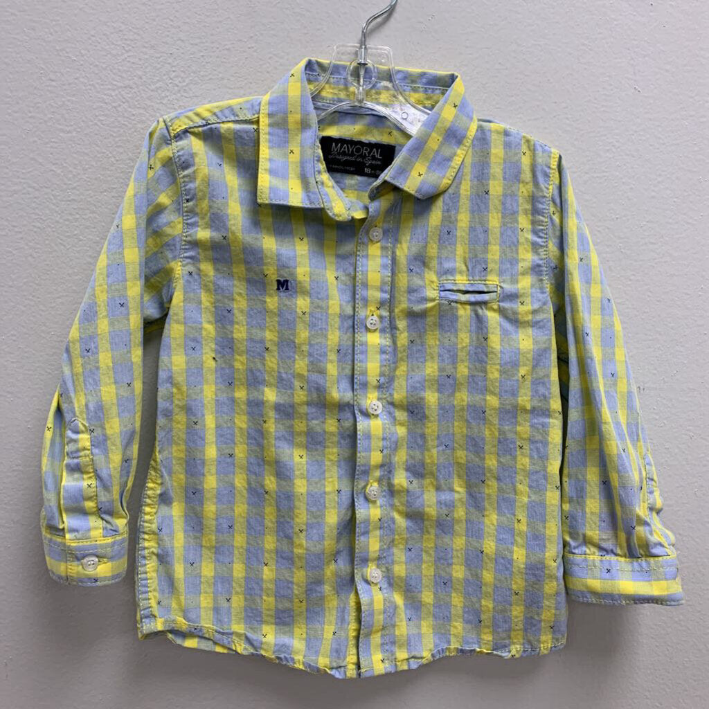 18M: Plaid Collared Shirt