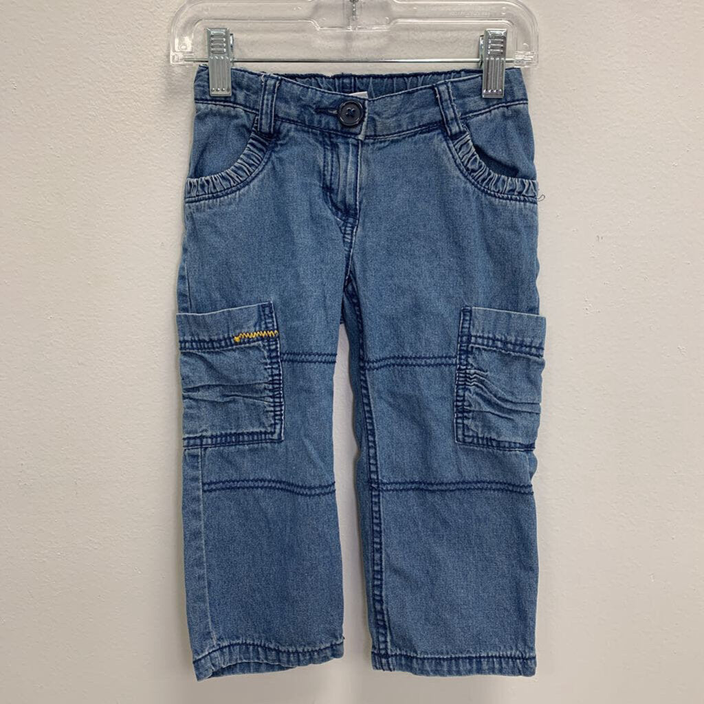 3T: Chambray Cargo Pants