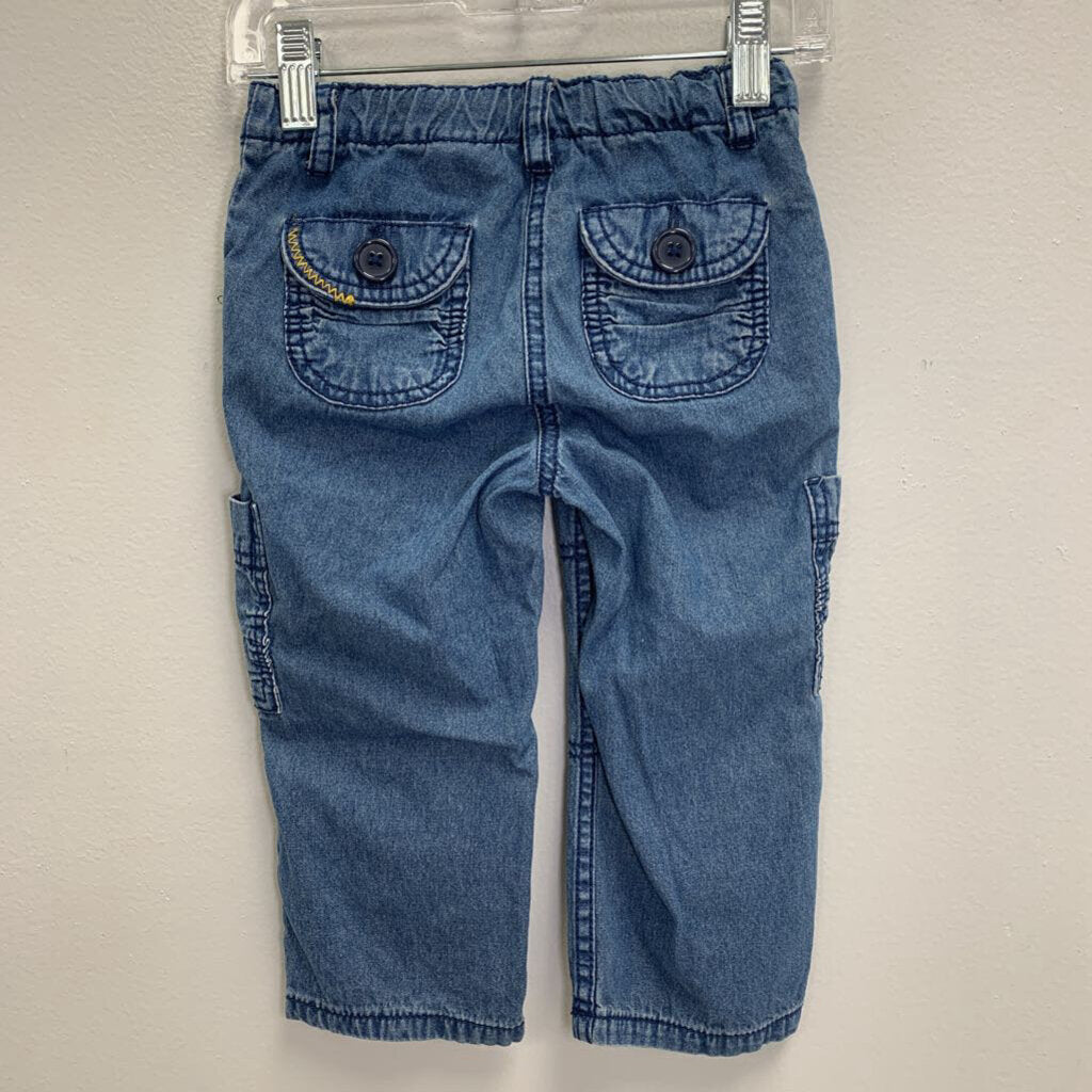 3T: Chambray Cargo Pants