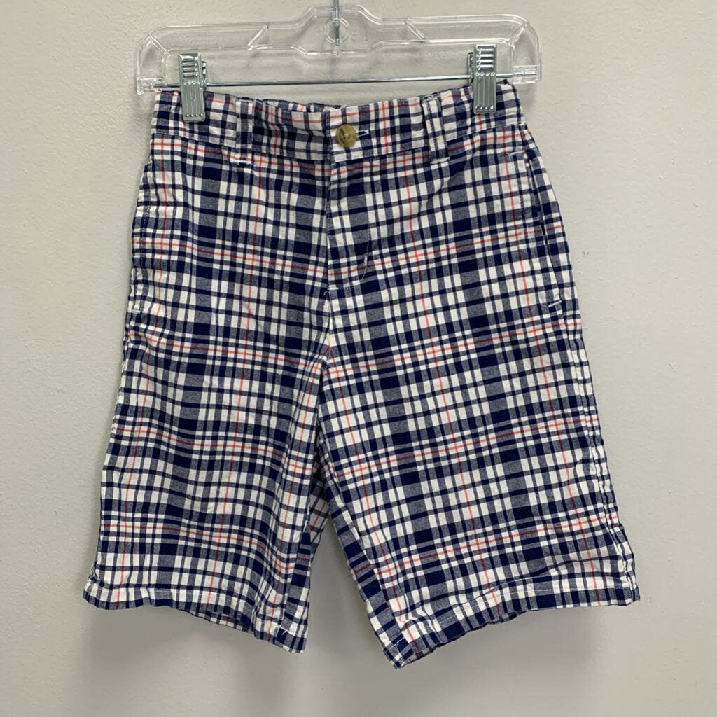 8: Plaid Flat Front Shorts
