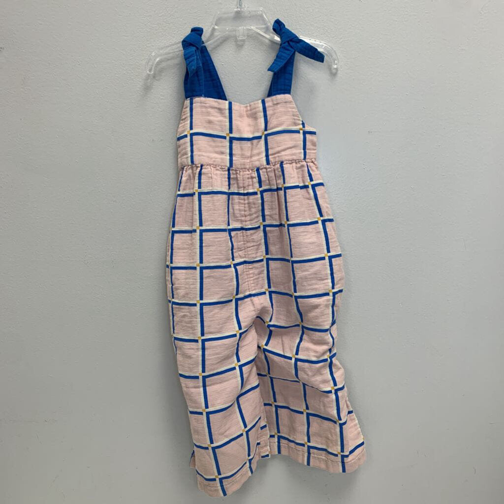 4: Plaid Shoulder Tie Jumpsuit