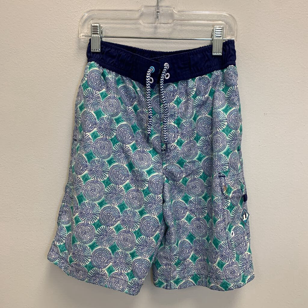 10: Sunburst Swim Trunks AS IS stain on pocket