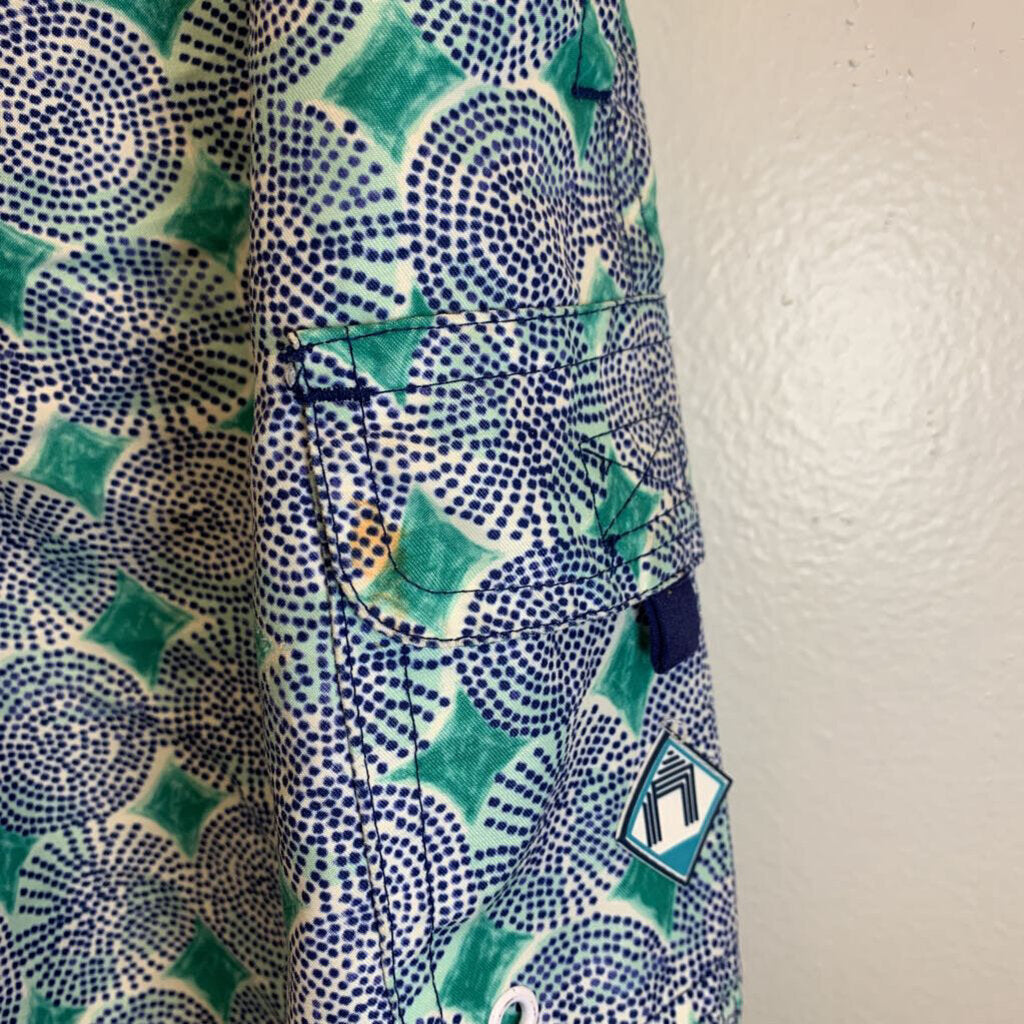 10: Sunburst Swim Trunks AS IS stain on pocket