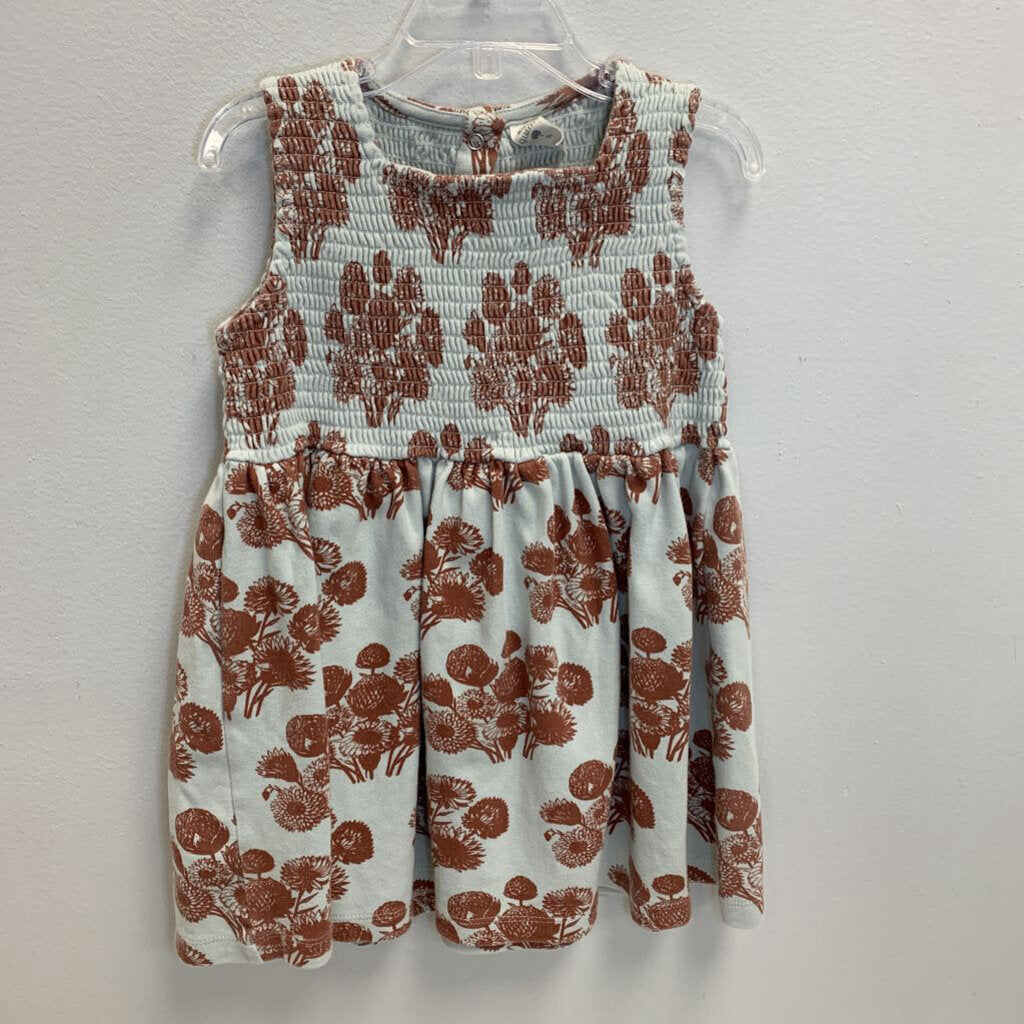 8Y: Floral Smocked Tunic