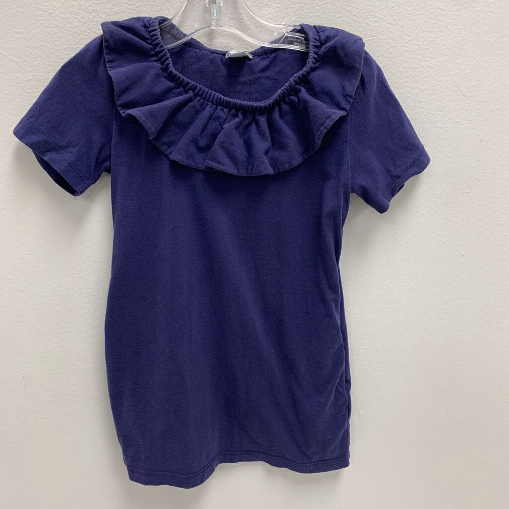 2-4Y: Ruffle Collar Pocket T-Shirt Dress
